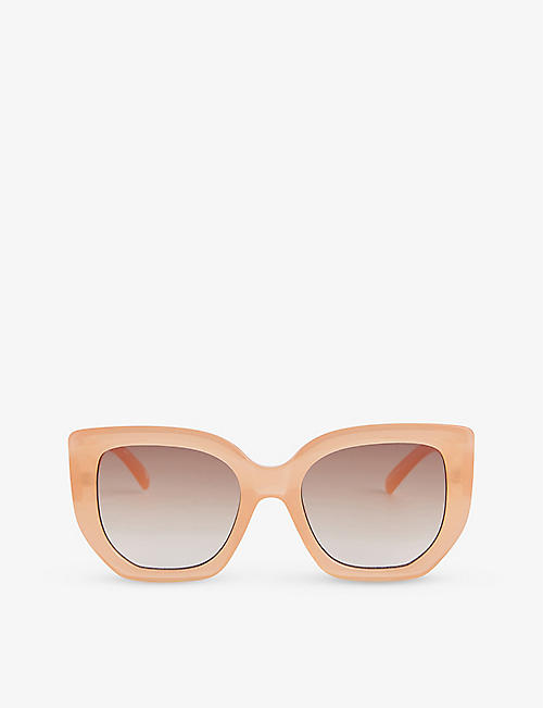 LE SPECS: Euphoria square-frame polyethylene sunglasses