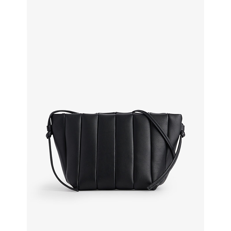 Shop Maeden Boulevard Quilted Leather Cross-body Bag In Ink (black)