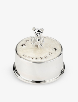 ARTHUR PRICE: Teddy Bear silver-plated music box 7.8cm