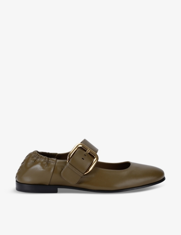 バレエシューズ BOTTEGA VENETA ASTAIRE SMOOTH LEATHER MARY-JANE BALLERINAS Bottega Veneta Astaire Leather Mary Jane Ballerina Flats