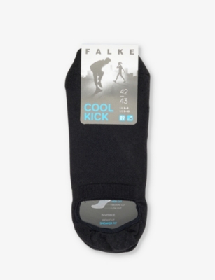 Shop Falke Men's Black Cool Kick Recycled Polyester-blend Knitted Socks