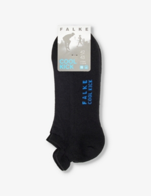 Shop Falke Men's Black Cool Kick Recycled Polyester-blend Knitted Socks