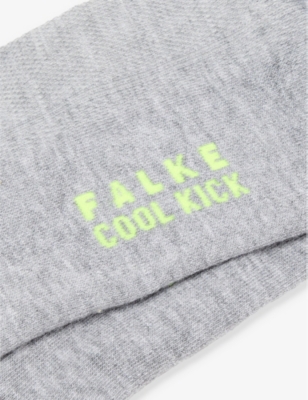 Shop Falke Men's Light Grey Mel. Cool Kick Recycled Polyester-blend Knitted Socks