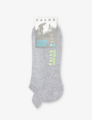 Shop Falke Men's Light Grey Mel. Cool Kick Recycled Polyester-blend Knitted Socks