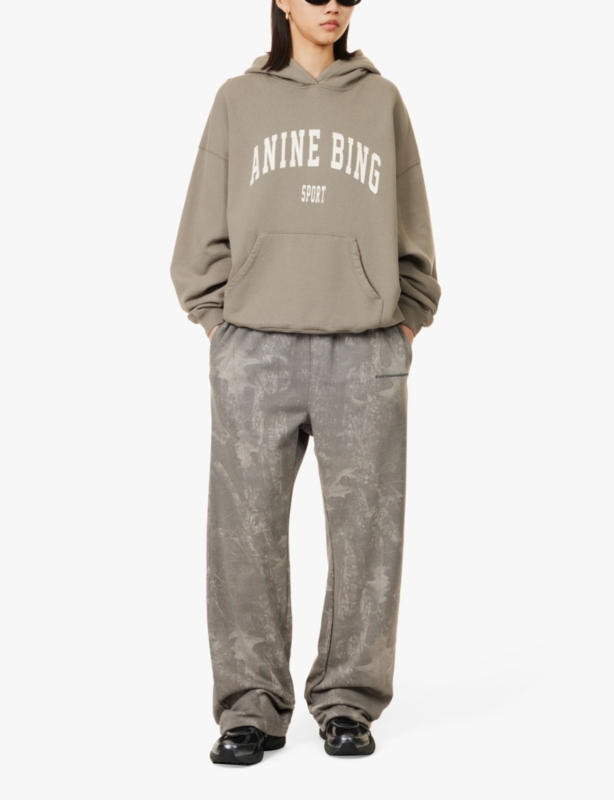 Harvey logo-print relaxed-fit cotton-jersey hoody