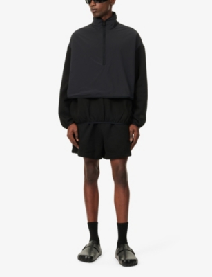 Shop Essentials Fear Of God  Men's Black Black  Cotton-blend Sweatshirt