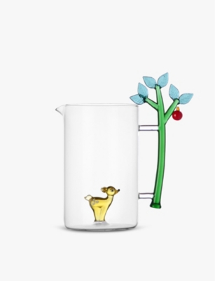 ICHENDORF: Red Apple Lonely Fawn glass jug 22.5cm