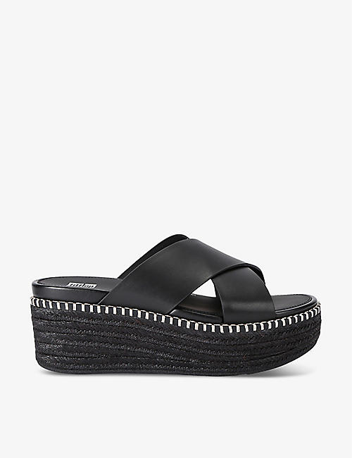 FITFLOP: Eloise cross-strap leather sandals