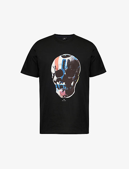 PS BY PAUL SMITH: Big Skull graphic-print cotton-jersey T-shirt