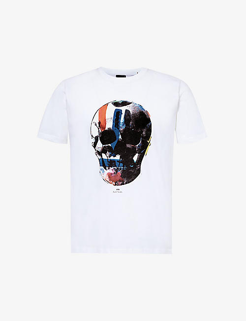 PS BY PAUL SMITH: Big Skull graphic-print cotton-jersey T-shirt