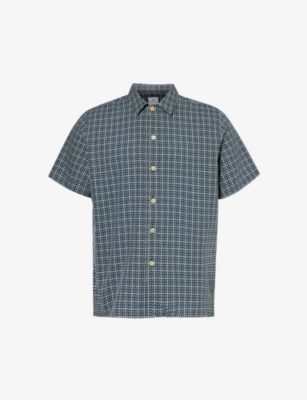 PS BY PAUL SMITH: Repeat Cheque regular-fit cotton shirt