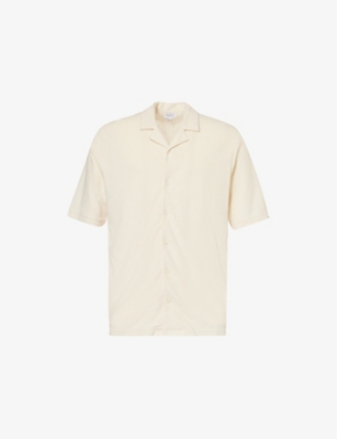 SUNSPEL: Camp-collar regular-fit toweling cotton shirt