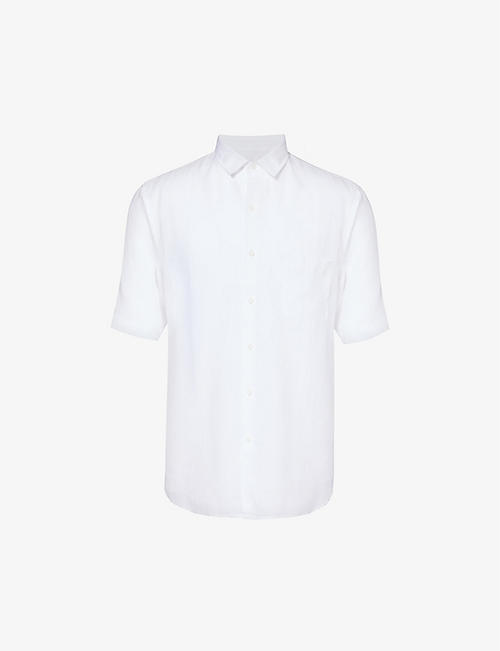 SUNSPEL: Short-sleeved regular-fit linen shirt
