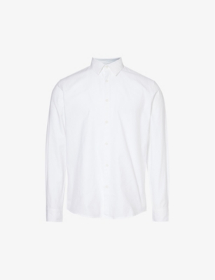 SUNSPEL: Long-sleeved regular-fit cotton Oxford shirt