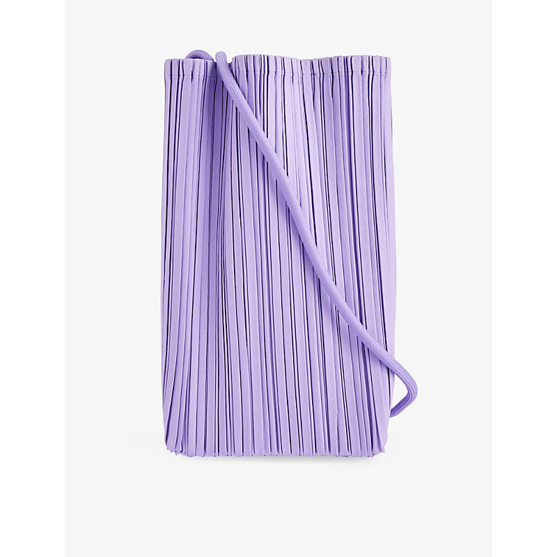 Issey Miyake Bloom Woven Cross-body Bag In Purple
