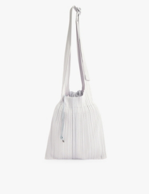 PLEATS PLEASE ISSEY MIYAKE: Pleated knitted shoulder bag