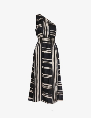 RAILS: Selani striped cotton midi dress