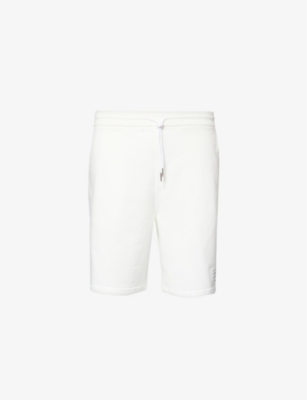 THOM BROWNE: Brand-tab cotton-jersey shorts