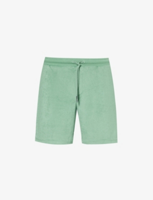 PAUL SMITH: Towel Stripe elasticated-waistband cotton-blend shorts