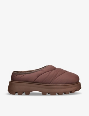 STEVE MADDEN: Frost puffy platform-sole faux-fur mules