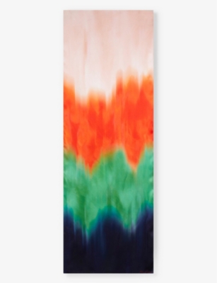 TED BAKER: Chrisia ombe-print long silk scarf