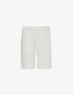 SUNSPEL: Drawstring-waist regular-fit linen shorts