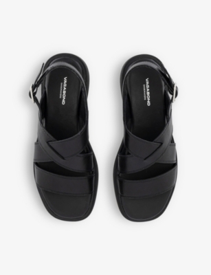 Shop Vagabond Women's Black Connie Leather Sandals