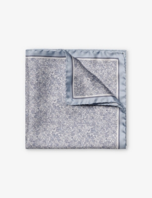 ETON: Paisley graphic-print silk pocket square
