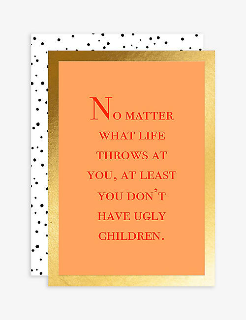 ELEANOR STUART: Ugly Children Father's Day card 17cm x 12cm