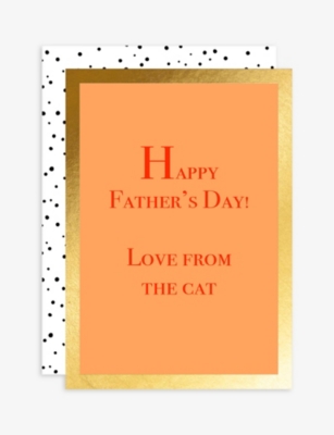 ELEANOR STUART: From The Cat Father's Day card 12cm x 17cm