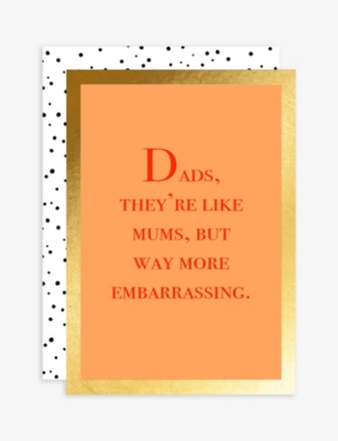 ELEANOR STUART: Way More Embarrassing Father's Day card 17cm x 12cm