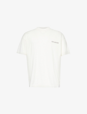 COLE BUXTON: Flame brand-print cotton-jersey T-shirt