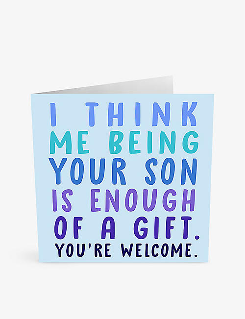 CENTRAL 23: Me Being Your Son Father's Day card 14.5cm x 14.5cm