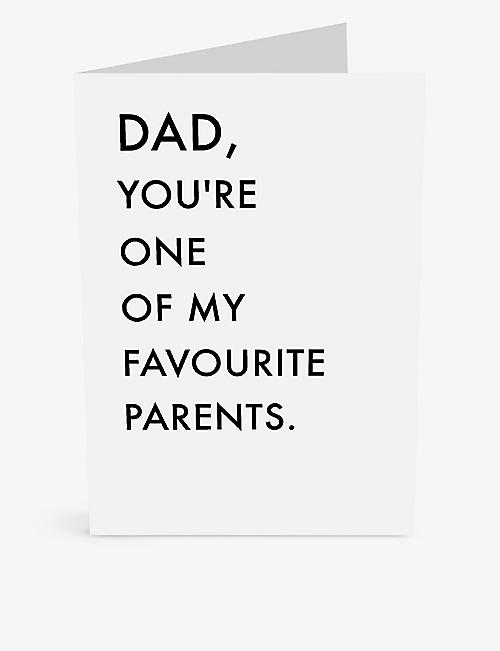 CENTRAL 23: Dad One Of My Favourites Father's Day card 14.5cm x 14.5cm