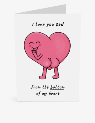 CENTRAL 23 - Dad Bottom Of My Heart Father's Day card 14.5cm x 14.5cm ...