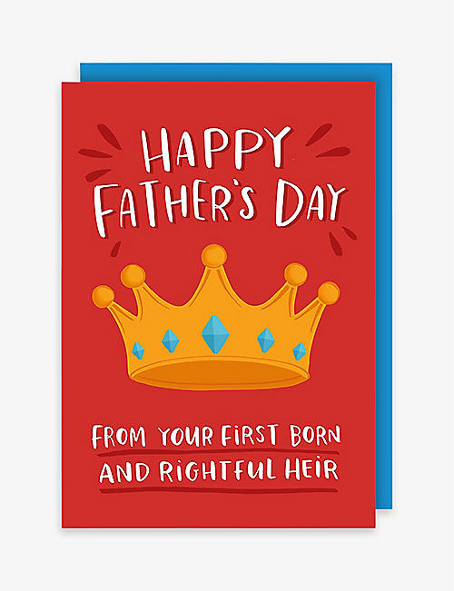 LUCY MAGGIE: Rightful Heir Father's Day card 15cm x 11cm