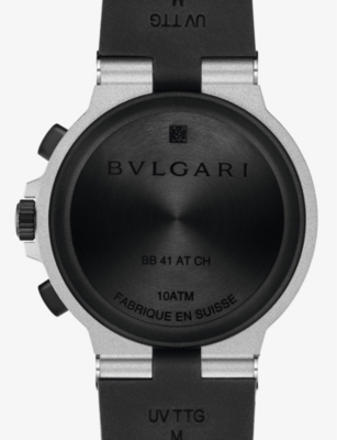 Bvlgari Aluminium Bb41sbatrslnch2 Aluminium Automatic Watch In Aluminium