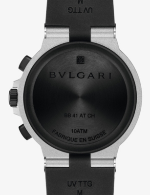 Shop Bvlgari Aluminium Re00017 Aluminium And Titanium Automatic Watch