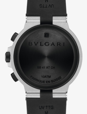 Bvlgari Aluminium Re00017 Aluminium And Titanium Automatic Watch In Aluminium