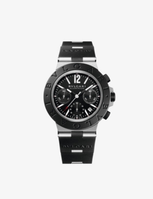 Shop Bvlgari Aluminium Re00017 Aluminium And Titanium Automatic Watch