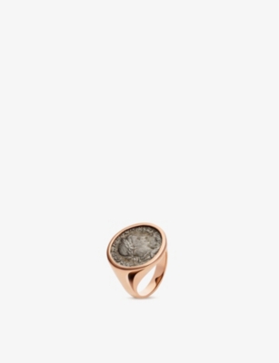 BVLGARI: Monete 18ct rose-gold and antique-coin ring