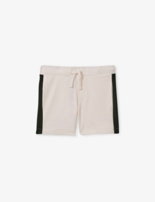 REISS: Marl brand-patch cotton shorts 3-13 years