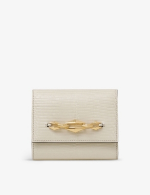 JIMMY CHOO: Marinda croc-embossed leather purse