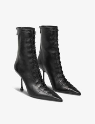 Scarlett 95 leather heeled ankle boots