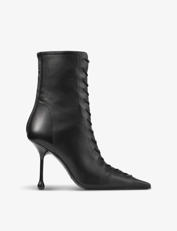 Scarlett 95 leather heeled ankle boots