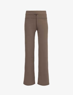 Shop Vuori Women's Clove Daily Wide-leg Mid-rise Stretch-woven Trousers