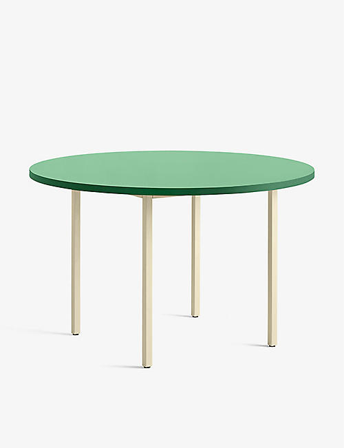 HAY: Two-Colour powder-coated steel table 105cm