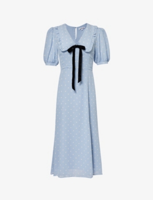 reformation baby blue dress Reformation Magnus Dress | Green