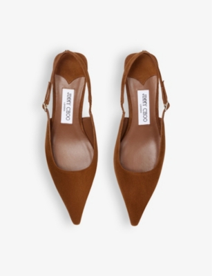 Jimmy Choo Slingback Amel In Tan/tortoise