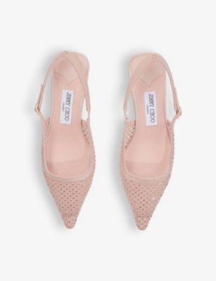 Jimmy Choo 50mm Amel Crystal-embellished Pumps In Macaron/crystal